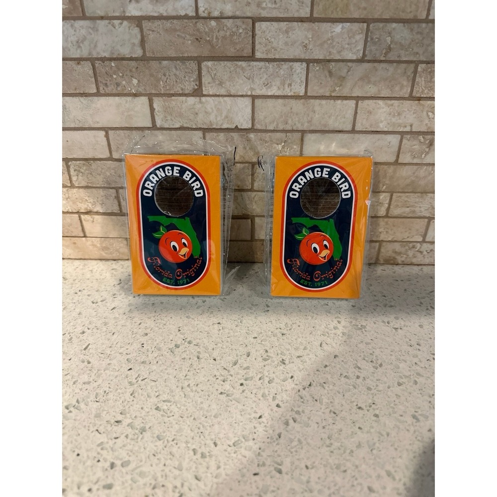 2 Disney 2024 Epcot Flower Garden Festival Corn Hole Board‎ Set Orange Bird